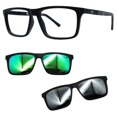 Imagem de Oculos Mormaii 6112 Swap 4 ACO Com 2 Clipons Verde e Prata, Verde, Pra