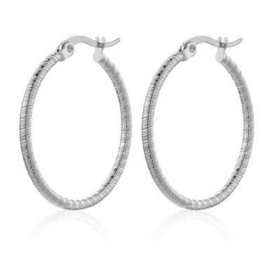 Imagem de FACOKO Brincos de argola de ouro grosso para mulheres, brincos de gota d'água, brincos de argola torcidos abertos, hipoalergênicos banhados a ouro 14K em forma de U, brinco de argola sem níquel, Aço