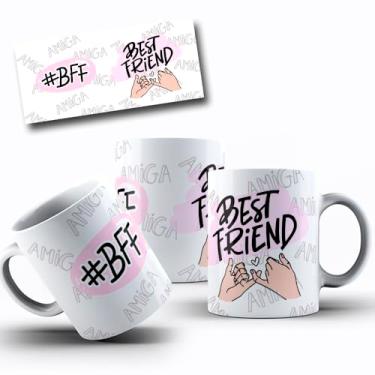 Imagem de Caneca de Porcelana Personalizada Amizades Com Frases Engraçadas, Divertidas e Deboche (Best friend)