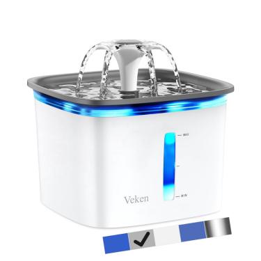 Imagem de Dispensador automático de água para cães e gatos Pet Fountain Veken 2.8L