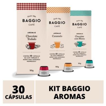Imagem de 30 Cápsulas Para Nespresso  Café Baggio  Chocolate Trufado, Menta e Ca