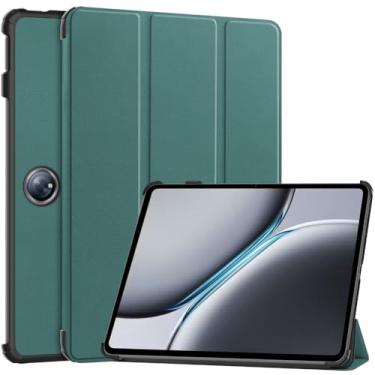 Imagem de Kepuch Custer Capas para Oppo Pad 3 / Oneplus Pad 2 / Oneplus Pad Pro,Couro-PU Bolsas Estojos - Verde