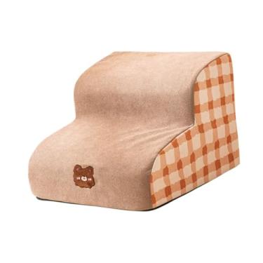 Imagem de Generic Escadas de cachorro para cães pequenos Pet Pasta 2 Etapa macia para sofá Leves e não escorregando escada de animal de estimação, para cães mais, Xadrez