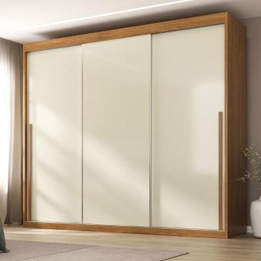 Imagem de Guarda Roupa Casal 3 Portas de Correr Senna Maxel Móveis