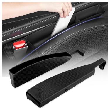 Imagem de Organizador de preenchimento de lacunas para assentos de carro, 2 peças de fibra de carbono Carleef