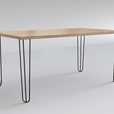 Imagem de Mesa para Sala de Jantar 4 Lugares Retangular Estilo Industrial MDP Ha