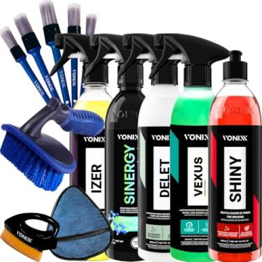 Imagem de Kit Limpa Rodas Vonixx Limpeza Automotiva Completa