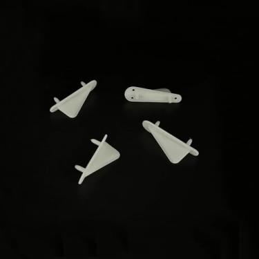 Imagem de URIMPAVIDO 4PCS RC Airplane Nylon Fixed Tip Protector Wing Tip Protector Protecting Corner for RC Plane Aircraft Helicopter DIY Model Plane Parts (40x14mm White)