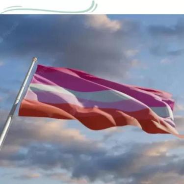 Imagem de Bandeira Lésbica Orgulho Lgbtqia+ 1,50m X 0,90m  - WCAN