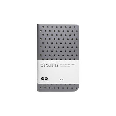 Imagem de Zequenz Caderno clássico de capa macia 360 Air, diário encadernado macio, tamanho de bolso pequeno, 8,9 cm x 14 cm, 128 folhas/256 páginas, padrão de grade de pontos, papel premium branco (prata)