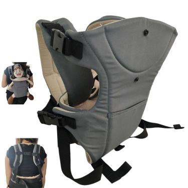Imagem de Canguru Carregador Criança Bebe Passeio Viagem Sentado Bolso Alça Ajustavel Resistente Confortavel Seguro Macio