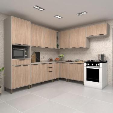 Imagem de Armário Cozinha Completa 538cm Stylo c/ Torre Quente e Nicho - Casa La
