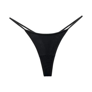 Imagem de Calcinha Tanga de Leopardo - Cintura Baixa, Sem Costura, Tamanhos S-XL