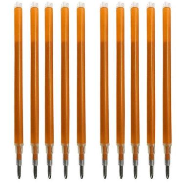 Imagem de 10 Refil 0.7 Apagavel De Caneta Frixion Tecido Papel Laranja - Evolver