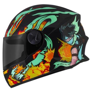 Imagem de Capacete Fechado Infantil Pro Tork Liberty Four Kids Combustion Viseir