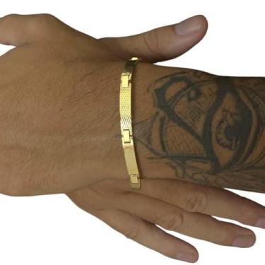 Imagem de Bracelete Frisado 5Mm - Banhado A Ouro 18K - Tojoia18K