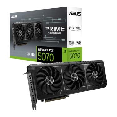 Imagem de ASUS Placa de vídeo Prime GeForce RTX™ 5070 GDDR7 de 12 GB (PCIe 5.0, HDMI, Display 2.1, 2.5 Slot, ventiladores axiais, SFF-Ready)