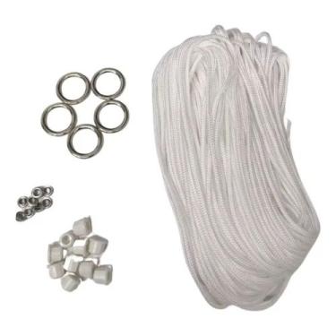 Imagem de Kit Completo Reposição Varal de teto com 23,5m de corda - Varalle