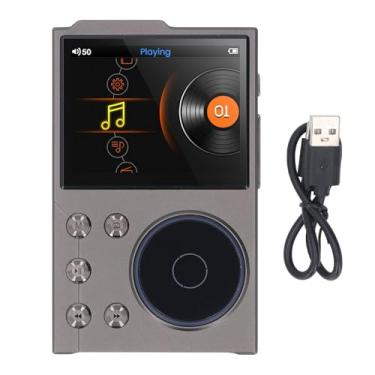 Imagem de Leitor de MP3, reprodutor de música digital, reprodutor de som BT 5.3 HiFi com tela colorida de 2,4 polegadas, reprodutor de música de som portátil de 128 GB sem perdas DSD FLAC HD HiFi para esportes