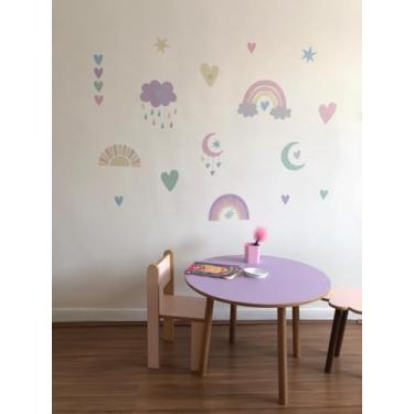 Imagem de Adesivo de Parede Arco Íris Boho (Candy Color)