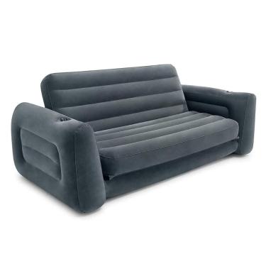 Imagem de Sofá Cama Inflável Intex 200kg Cama Casal Duplo 2 Em 1 - Intex