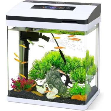 Imagem de Aquatank Aquario Completo Com Led Termometro Af-245 10l 127v