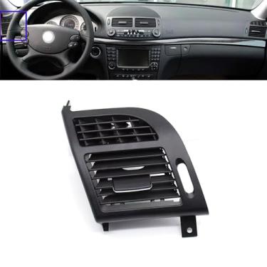 Imagem de Goodithy Compatível Com Mercedes Benz Classe E W211, Tampa De Saída Ar Dianteira Esquerda, Acabamento Do Painel Da Grade Condicionado Interno, Substituição 2003, 2004, 2005, 2006, 2007, 2008 (Preto,