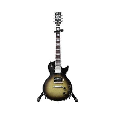Imagem de AXE HEAVEN 1979 Les Paul Adam Jones Silver Burst 1:4 escala modelo miniguitarra, GG-129