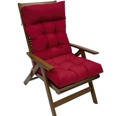 Imagem de Adirondack Chair Cushion, Lounge Cushion Anti-Slip Thickened High Back Patio Seat Pads, Waterproof Garden Cushion Set for Rocking Chair(C)