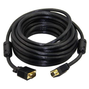 Imagem de Cabo Nwt Para Monitor Vga Hd15m X Hd15m 20m Preto Com Filtro