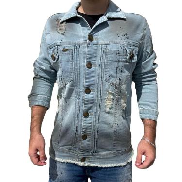 Imagem de Jaqueta Jeans Clara Destroyed Splash Codi Masculina Premium-Masculino