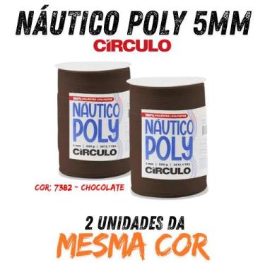 Imagem de Fio náutico poly 5mm 500g kit com 2 un - CIRCULO, 7382 - CHOCOLATE