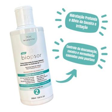 Imagem de Biopsor Creme Hidratante Natural Couro Cabeludo Para Controle Psoríase