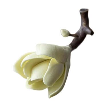Imagem de Ioensy Porta-incenso em bastão de flor de magnólia, coleção de incensários, fragrância para casa, incensário de porcelana para mesa de hotel, quarto, Amarelo