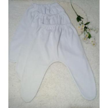 Imagem de Kit 3 Peças Calças Mijão Branco 100% Algodão - Mimmo's Ateliê, P