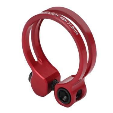 Imagem de Generic Bicicleta Post Cramp, Alumínio da Liga de Bicicleta de Ajuste Fácil 31,8 Mm para a Montanha Bike Road (Vermelho)