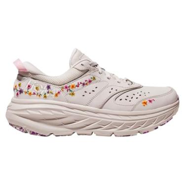 Imagem de HOKA Todos os gêneros Vibrant Bloom Bondi L Shoes, Nimbus Cloud/Nimbus Cloud, 15 Women/14 Men