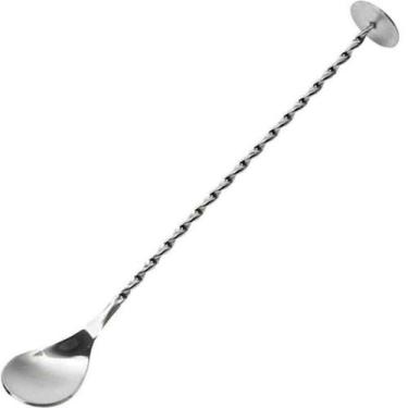 Imagem de Colher Bailarina Para Suco Drinks E Batidas 29cm Inox - BENE CASA