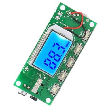 Imagem de Módulo transmissor FM 3 V-5 V, visor LCD, estação automática, pesquisa e armazenamento, controle de volume digital, alto-falante e canal de fone de ouvido