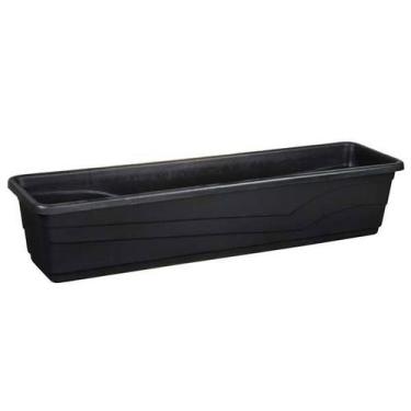 Imagem de Vaso Floreira Jardineira 80 x 21 cm - 23 Litros - Cor Preta - Desli, P