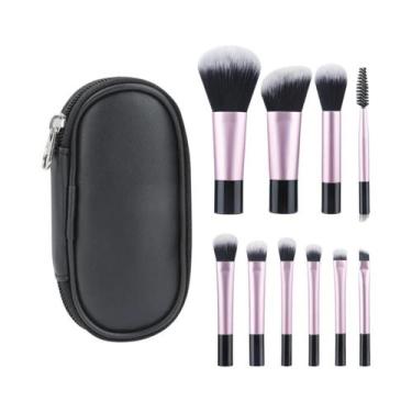 Imagem de Mini RT 10 Unidades Conjunto De Pincéis De Maquiagem Profissional Em P