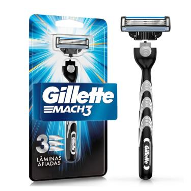 Imagem de Aparelho de Barbear Gillette Mach3 1 unidade + 1 Carga