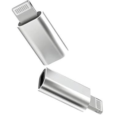 Imagem de Adaptador USB-C para Lightning, Compatível com iPhone, Carregamento Rápido, Transferência de Dados, Conector Macho USB Tipo C para Fêmea Lightning, Portátil e Leve