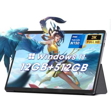 Imagem de Tablet CHUWI Hi10 Max Windows 11 2025 de 12,9 polegadas, SSD de 512 GB LPDDR5, Intel N150 (até 3,6 GHz), tablets IPS FHD 3K com tela sensível ao toque, WiFi 6, Bluetooth 5.2, câmera AF de 8MP, HDMI