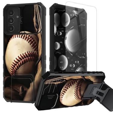 Imagem de BREIDMKFM Capa para Samsung Galaxy S24 FE com protetor de tela e suporte e protetor de lente de câmera deslizante capa de telefone resistente de camada dupla resistente para Samsung Galaxy S24FE