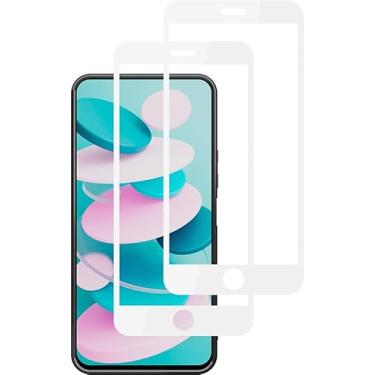 Imagem de Kit 2X Películas 3D 9D Compatível AppIe iPhone 7/8 PLUS BRANCO Resistente Vidro Temperado Proteção de Tela Premium