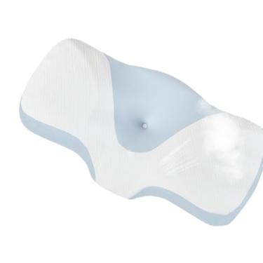 Imagem de Travesseiros de suporte contornados | Travesseiro ortopédico ergonômico para dormir, almofada de suporte confortável e respirável para adultos, mulheres, homens, dorminhocos traseiros