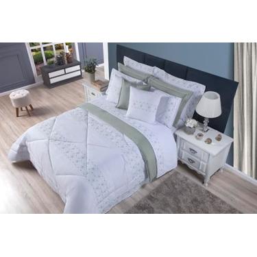 Imagem de Kit Edredom Queen 100% Algodão 11 Pçs Com Toque Suave