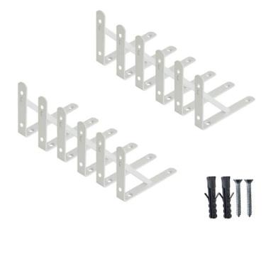 Imagem de kit Suporte de Prateleira Mão Francesa 15x10cm Reforçada Com buchas e 