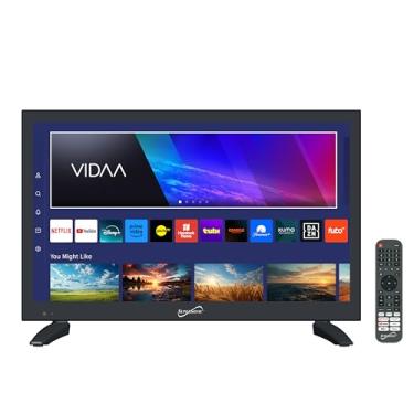 Imagem de Supersonic SC-1920VTV 47.0 cm Smart AC/DC LED TV, alimentado por VIDAA, 1080p, WiFi, alto-falantes embutidos, USB, 3X HDMI ARC, para cozinha, trailer, barco, caminhão, sala de jogos, dormitório